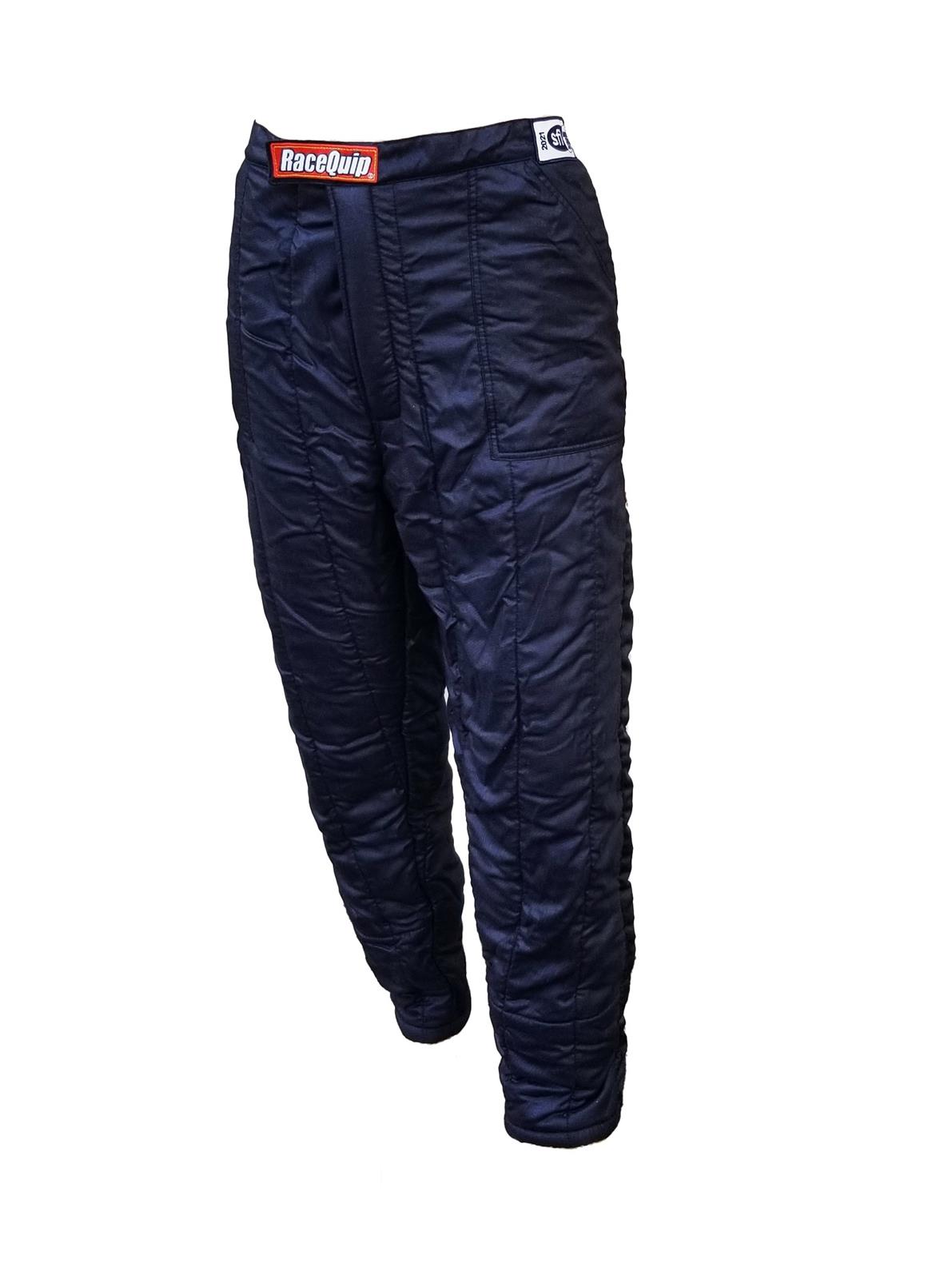 RaceQuip SFI-20 Multi-Layer Fire Suit Pants 91940079RQP Driving Pants, Racing Driver Pant, Nomex, Multi Layer, SFI 3.2A/ 20, Black, 2X-Large, Each