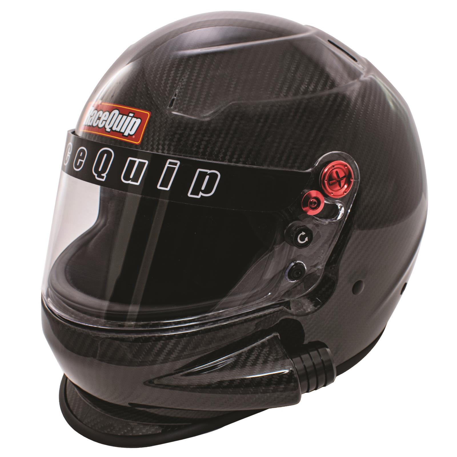 RaceQuip PRO20 Carbon Side Air Helmets 92969029RQP Helmets, Air, Full, Gloss Fiber, Snell SA2020, EPS Liner, No Graphic, Small, Each