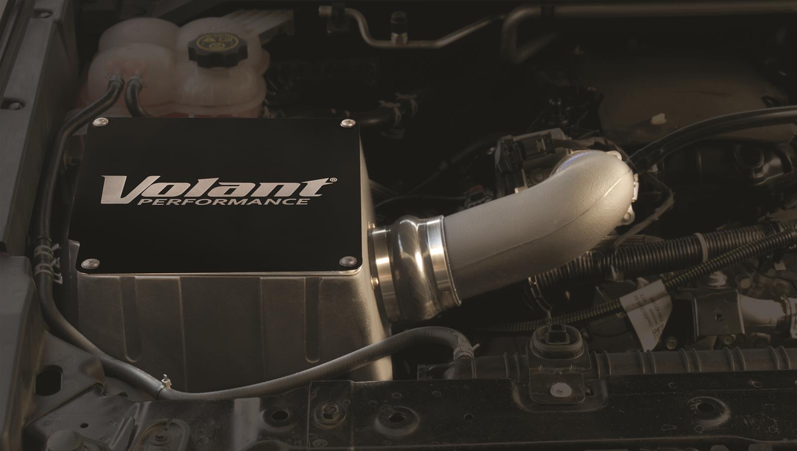 Volant DryTech Closed Box Air Intake Kits for 2015-2017 CANYON, 2015-2016 COLORADO - 15436D Kit, Box, Polyethylene Tube, Black, Synthetic Filter, Red, Chevy, GMC, Kit thumbnail 2