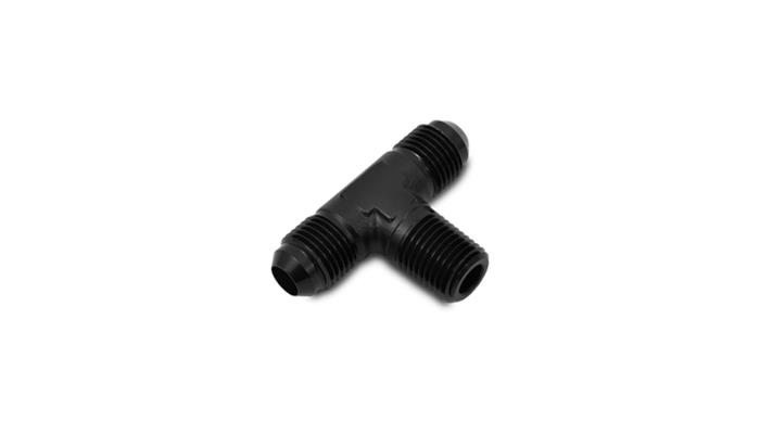 Vibrant -12AN x 3/4in NPT Flare to Pipe Tee Adapter Fitting - Aluminum thumbnail 2