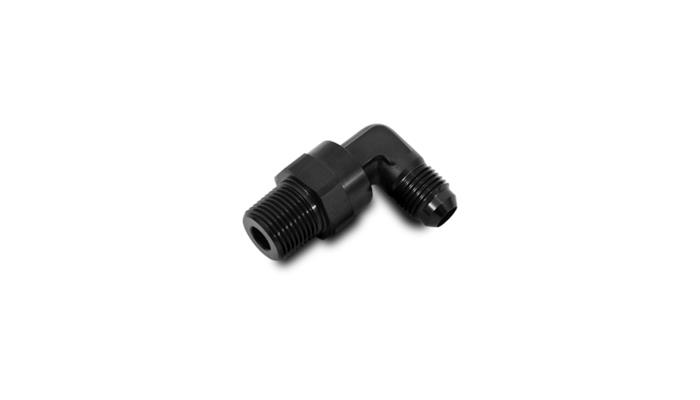 Vibrant -12AN to 1/2in NPT Male Swivel 90 Degree Adapter Fitting thumbnail 2