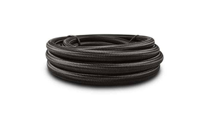 Vibrant Performance 11966B - Nylon Braided Flex Hose, 6AN Hose, 10 Foot  Length - Black/Blue