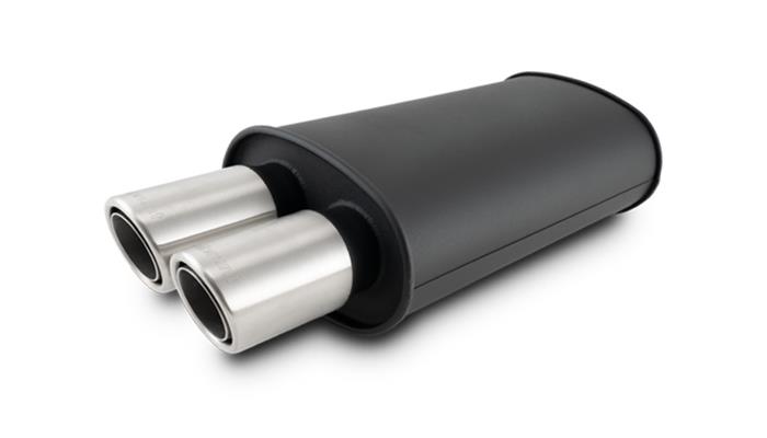 Streetpower Flat Black Oval Muffler 3