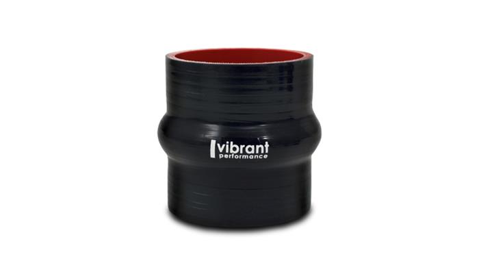 Vibrant Silicone Hump Hose Coupler 1.25in ID x 3.00in Long - Black