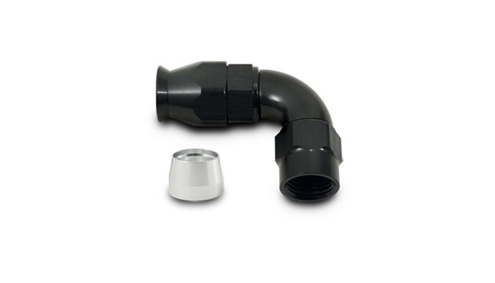-12AN 90-Degree Hose End High Flow for PTFE Hose 28912