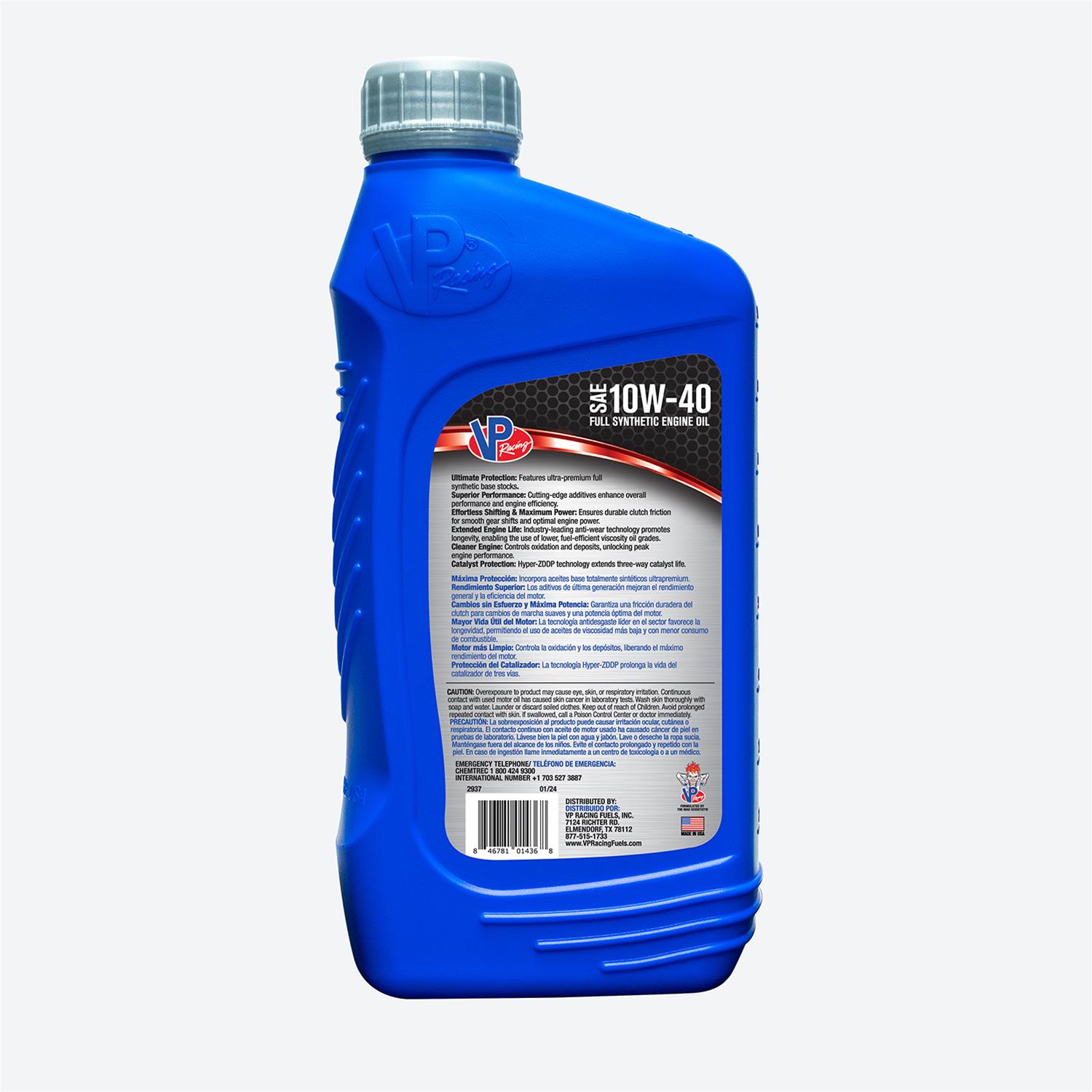 VP Racing PowerSports 4T Synthetic Engine Oil 10W40 VP Racing PowerSports 4T Synthetic Engine Oil 10W40