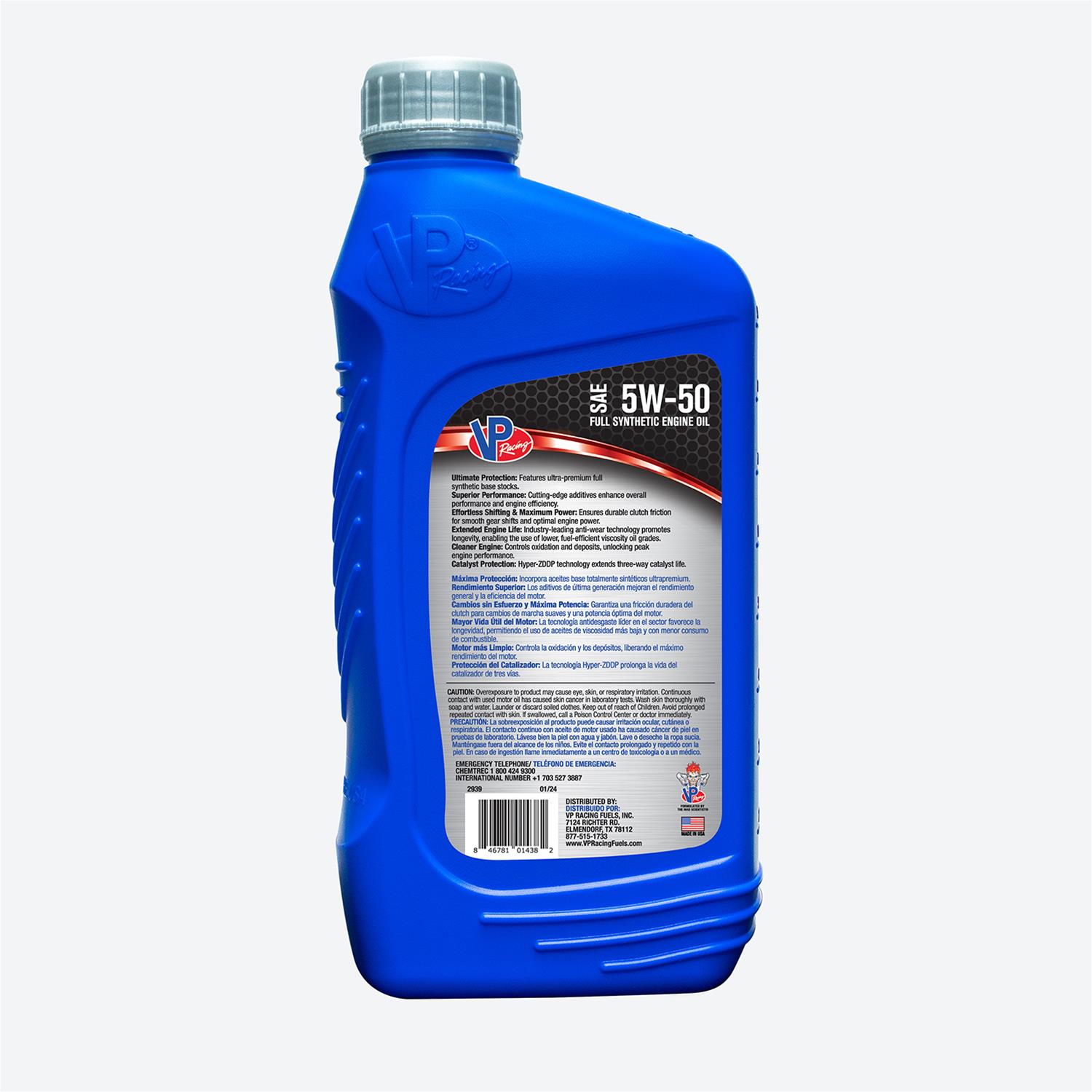 VP Racing PowerSports 4T Synthetic Engine Oil 5W50 VP Racing PowerSports 4T Synthetic Engine Oil 5W50