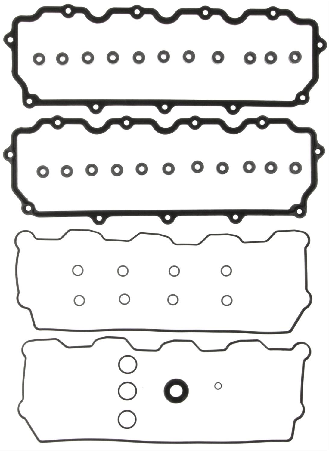 Mahle Original Valve Cover Gaskets VS50395 Gaskets, Molded Rubber Compound, 0.230 in. Thickness, Ford, 6.0L Diesel, Each