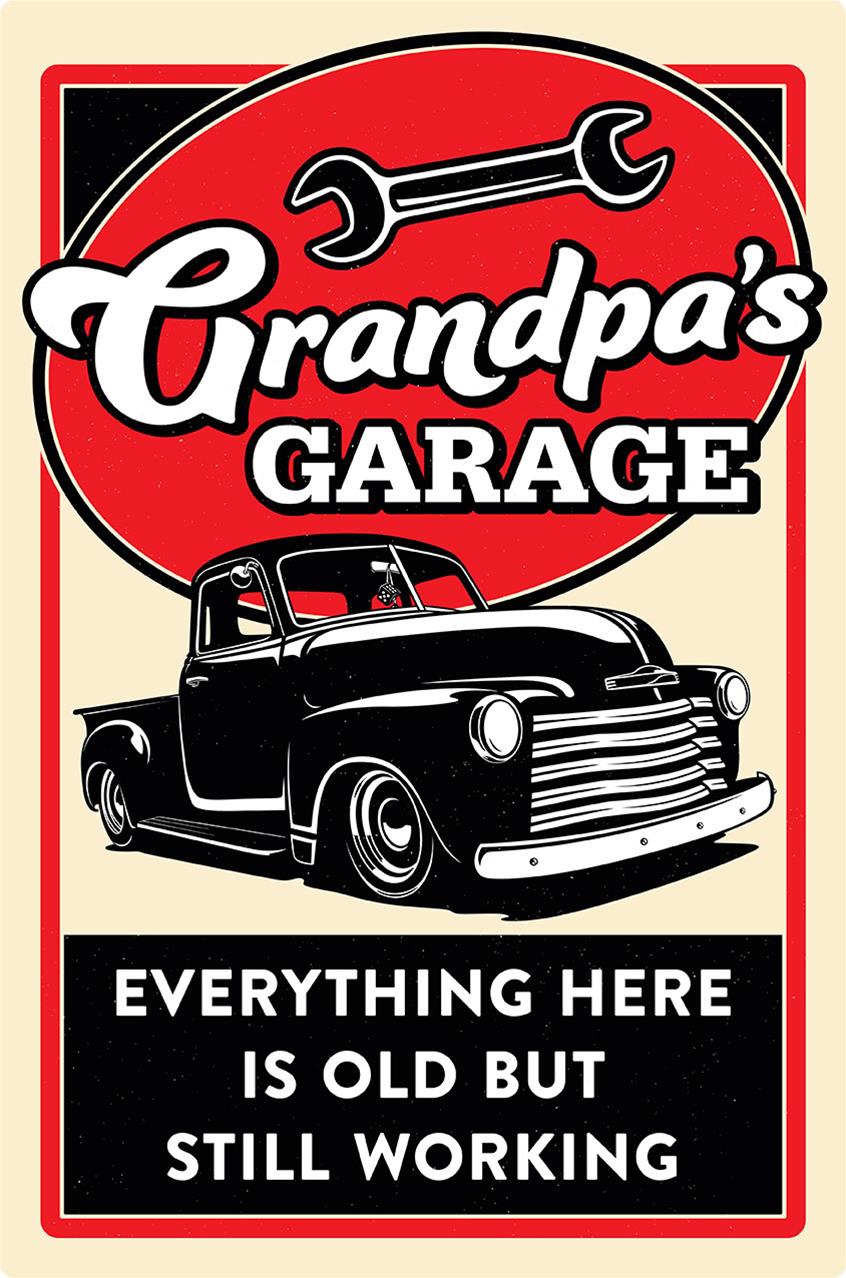 Grandpa Gifts / Gifts for Grandpa / Grandpas Garage Signs / Garage Signs  for Men / Gifts for Dad / Gifts for him / Gifts for men / Race Sign