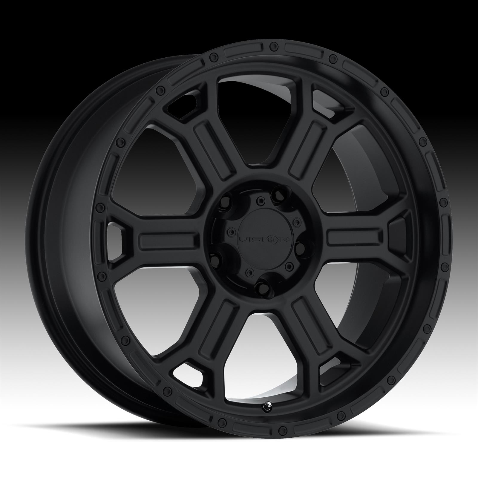 Vision Wheel 372-6865MB0 Vision Off-Road 372 Raptor Series Matte Black ...