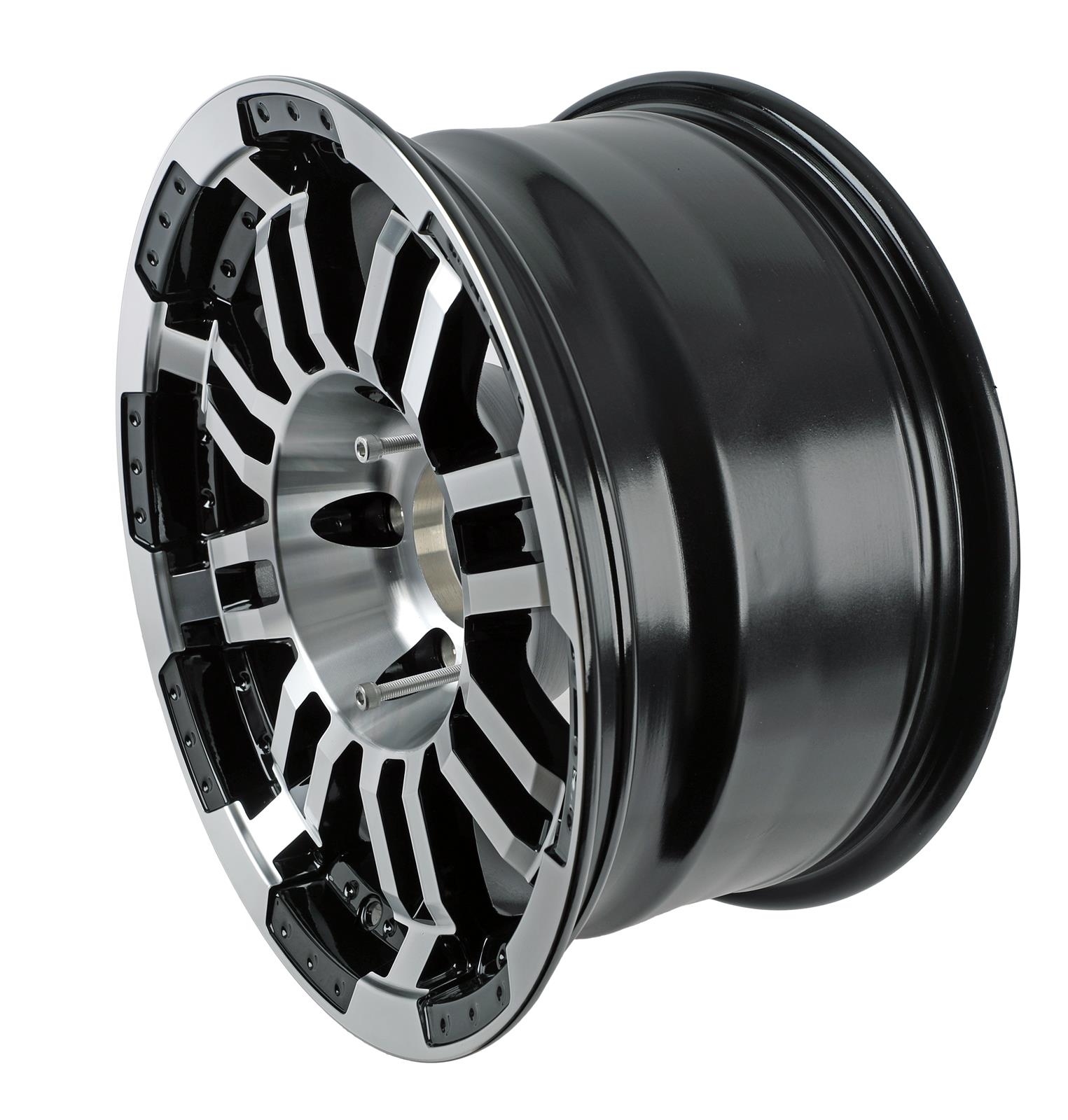 Vision Warrior 375 Gloss Black Wheel with Machined Face (18x8