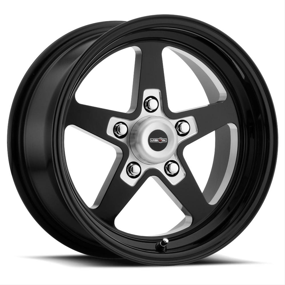 Vision Wheel 571-7412B-24 Vision American Muscle 571 Sport Star II