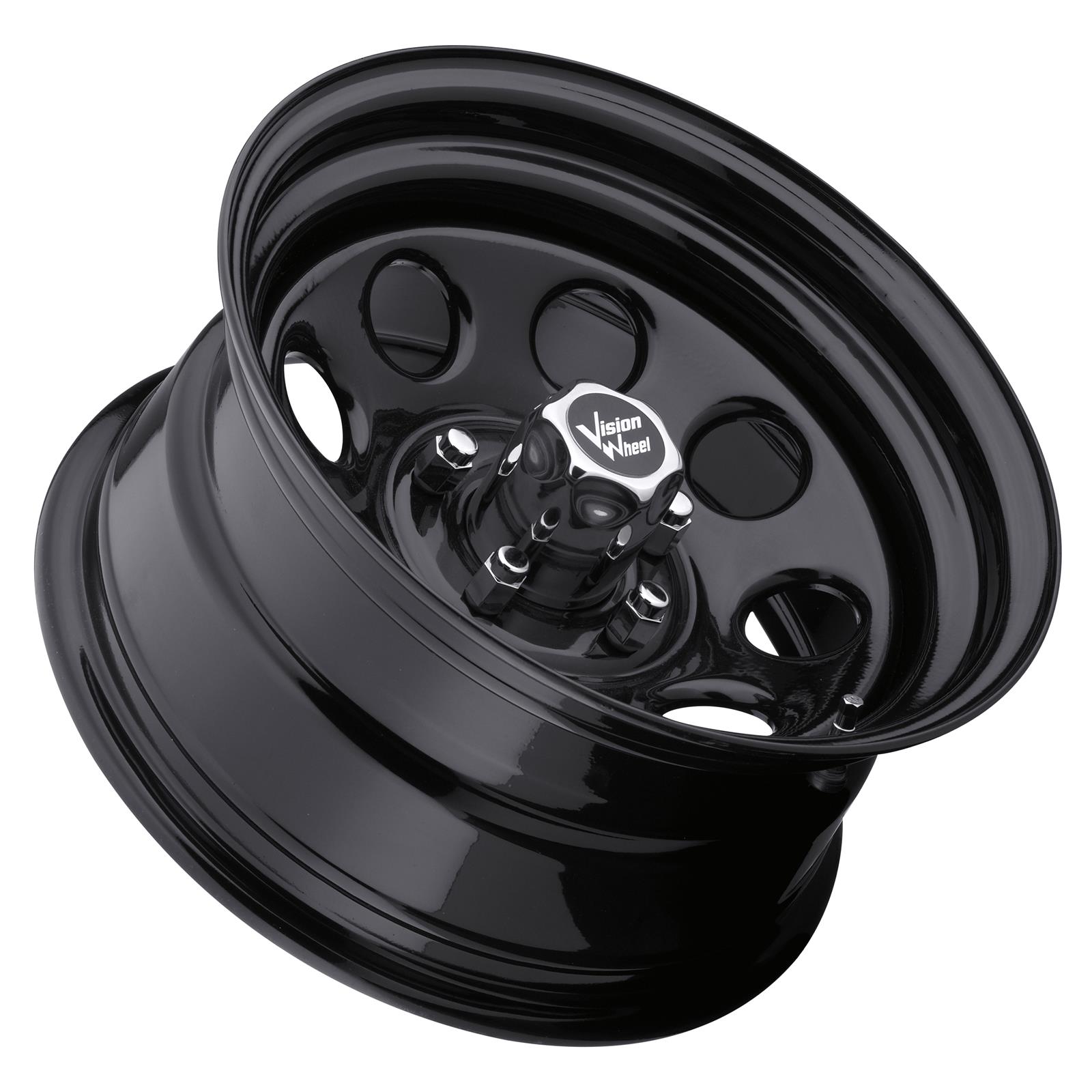Vision 85 Soft 8 Black Wheel Rim 17x8 -12 Offset For Trucks & SUVs