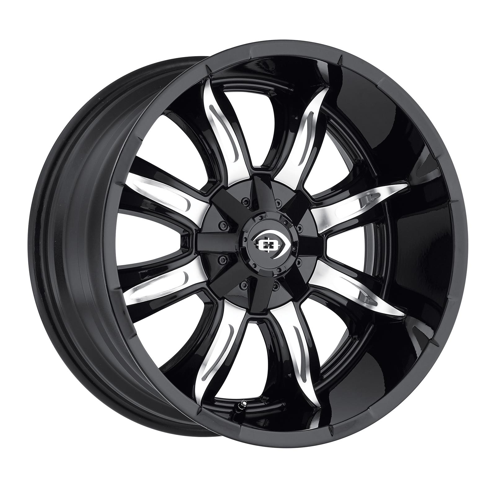 Vision Wheel 423-8983GBMF12 Vision Off-Road 423 Manic Series Gloss Black  Wheels with Machined Accents | Summit Racing
