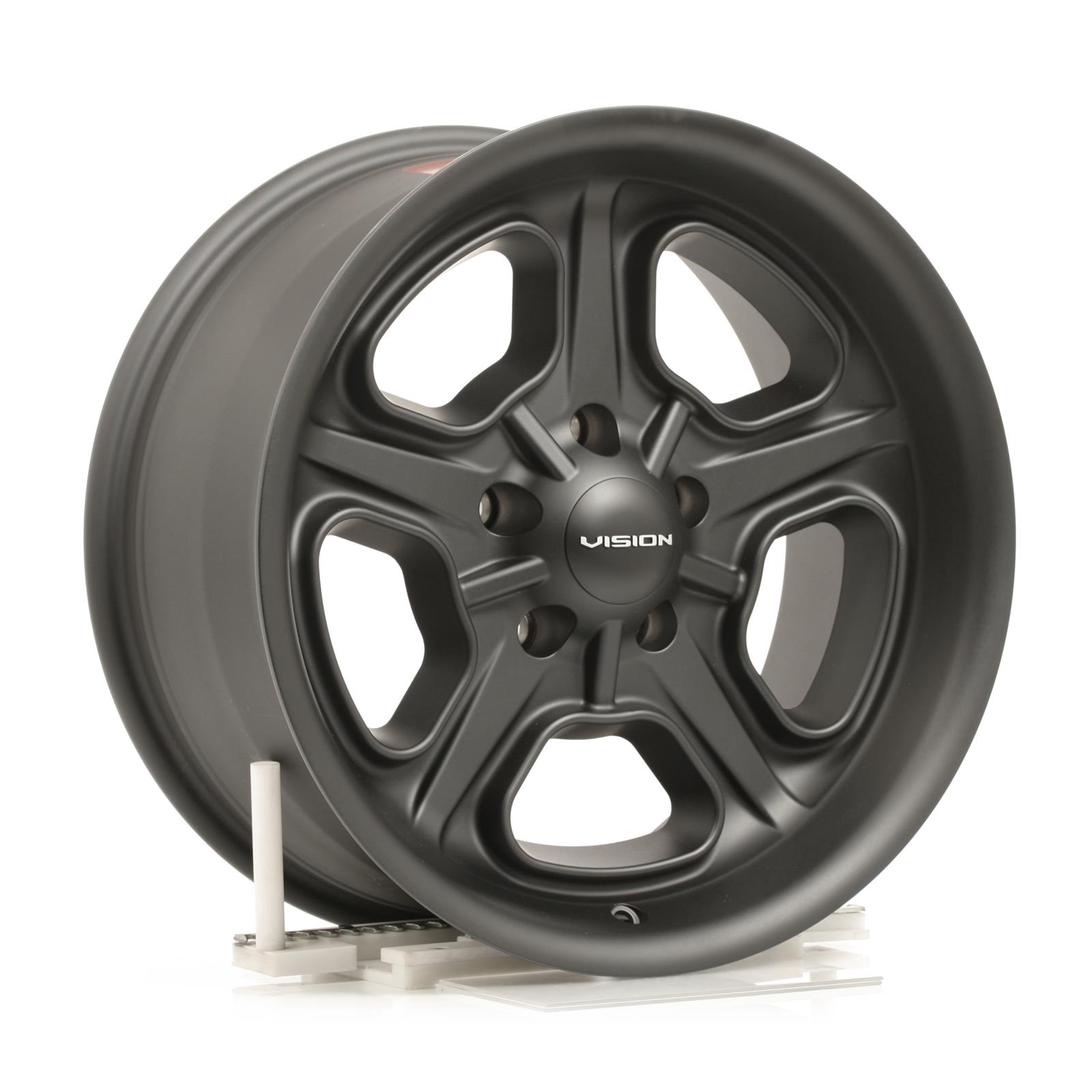 Vision Wheel 147-7861SB0 Vision American Muscle 147 Daytona Series Satin  Black Wheels | Summit Racing