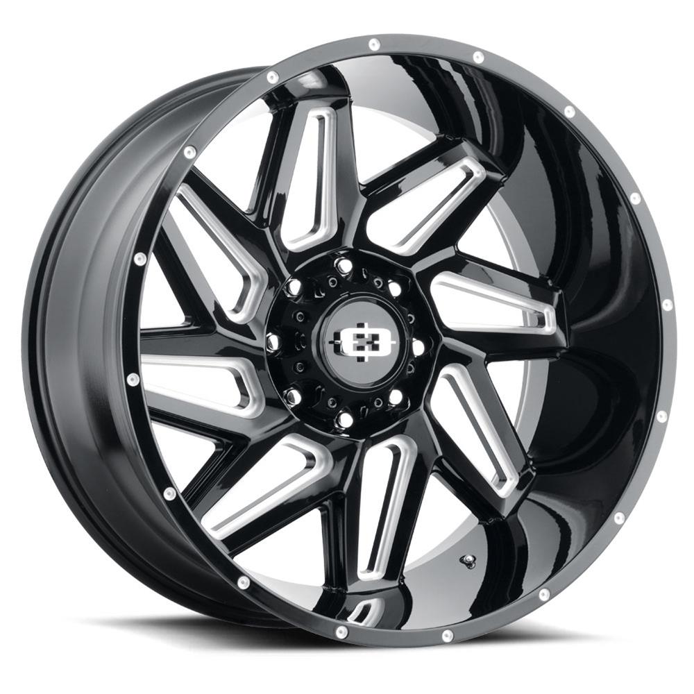 Vision Wheel 361-20285GBMS-51 Vision Off-Road 361 Spyder Series Gloss Black  Wheels with Milled Spokes | Summit Racing