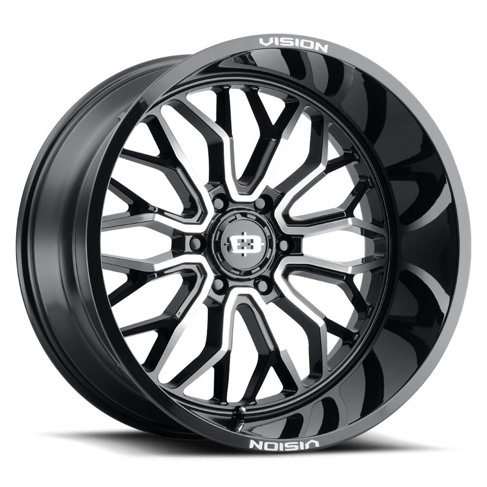 Vision Wheel 402-8983GBMF12 Vision Off-Road 402 Riot Series Gloss Black  Machined Face Wheels | Summit Racing