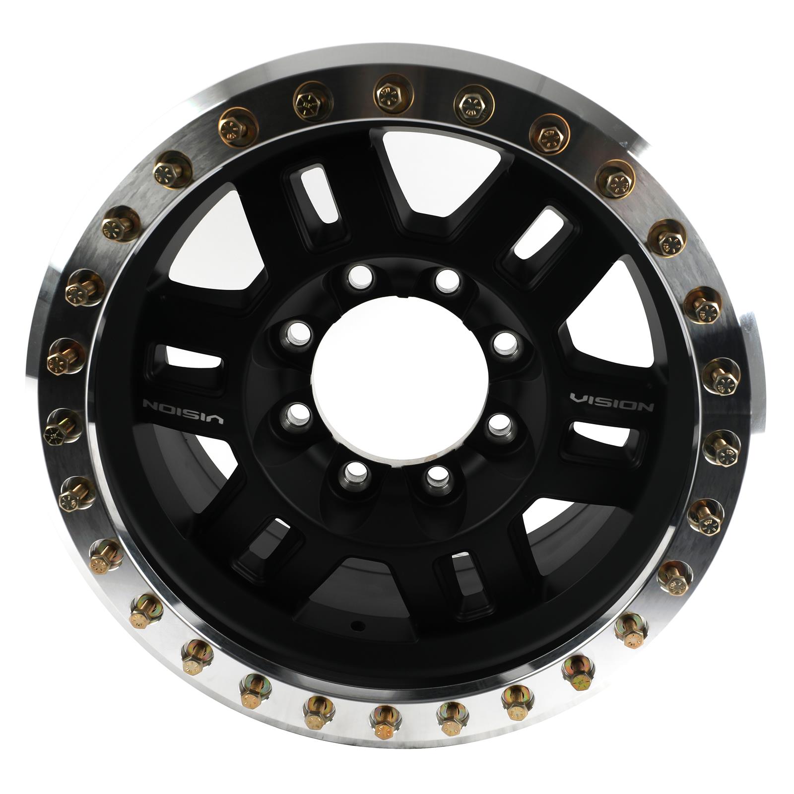 Vision Wheel 398BLZ7883BMR-15 Vision Off-Road 398 Manx-Beadlock Series  Gloss Black Wheels | Summit Racing