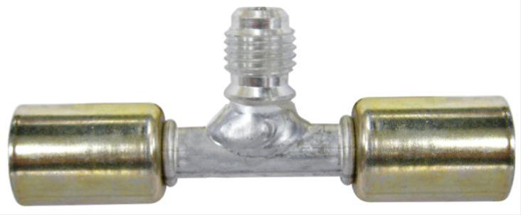 Vintage Air Inline Safety Switch Ports 34829-VUG A/C Port, In-Line Hose Splice, Beadlock, #6 Conditioning, Aluminum, Natural, Each