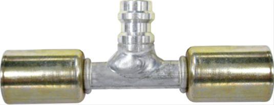 Vintage Air Beadlock O-Ring Conditioning In-Line Service Port Fittings 35825-VUG A/C Port, Hose Splice, #6 Conditioning, R134a Port, Beadlock, Natural, Aluminum, Each