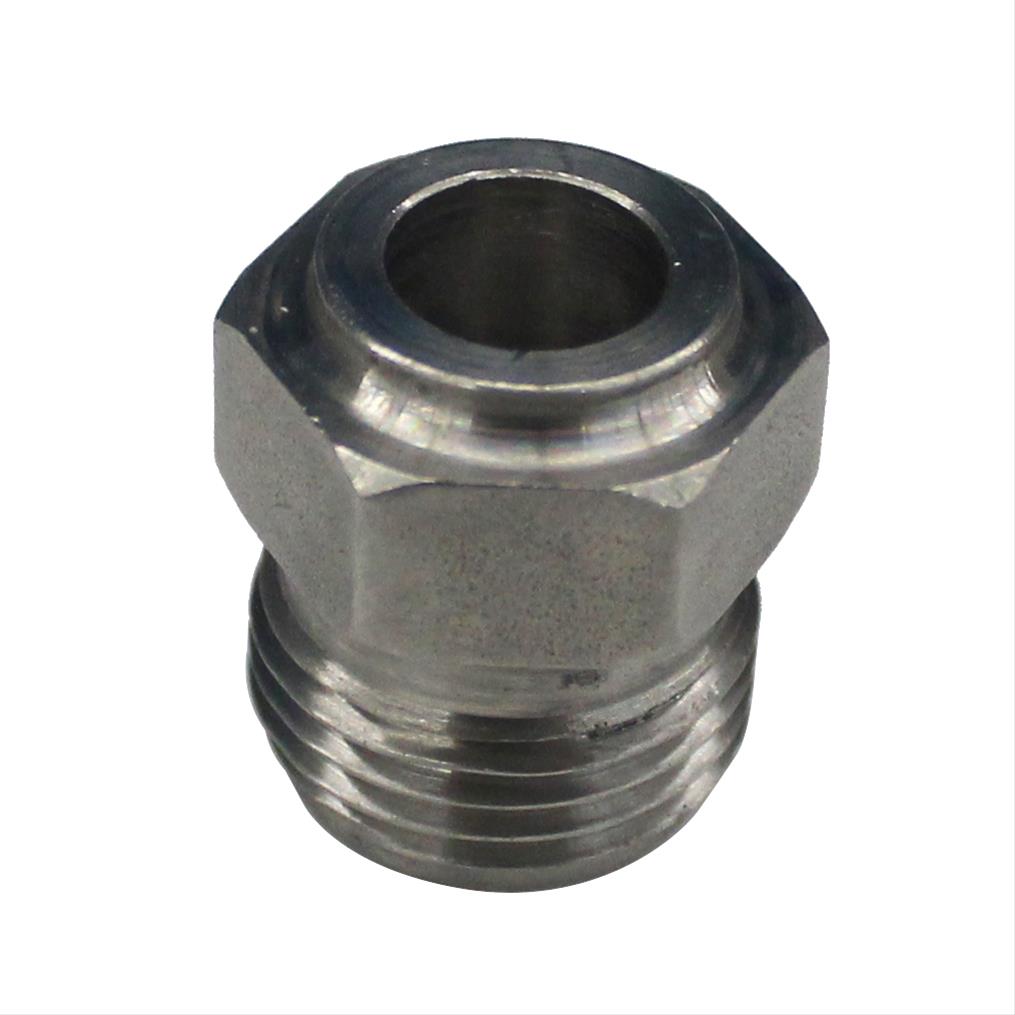 Vintage Air Stainless Hardline Parts 36255-MPA Conditioning O-Ring Nut, Steel, Weld-On, Male #8, Each thumbnail 2
