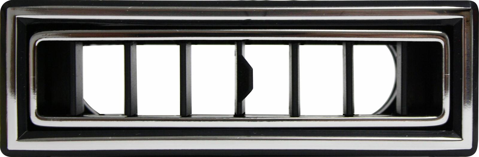 Vintage Air 49056-VUL Black//Chrome Rectangle In Dash Standard Louver