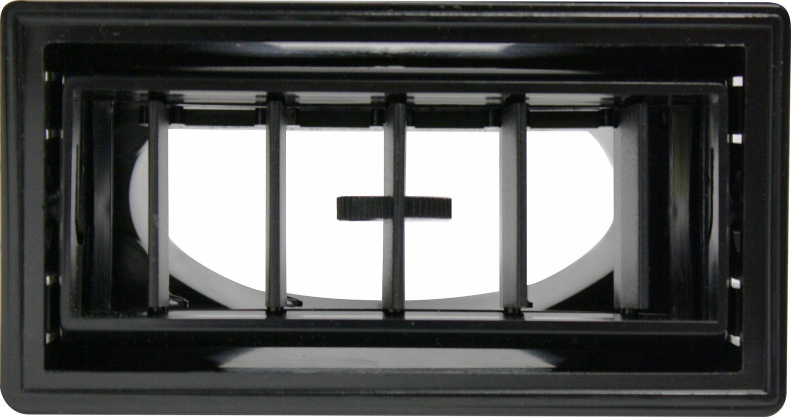 Vintage Air Standard Series Louvers 49327-VUL Louvers, In-Dash, Plastic, Black, Rectangular, 3.875 in. x 2.00 in., Each