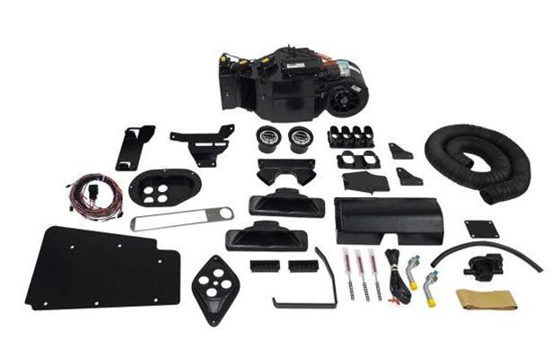 Vintage Air Gen-V SureFit Systems Evaporator Kits for 1966-1967 CHEVELLE - 561273 Conditioning Kits, Gen V Sure-Fit, Heater Control Valve, Duct Hose, Defrost Ducts, 24 in x 11 in. x 10 in, Aluminum, Black, Chevy,