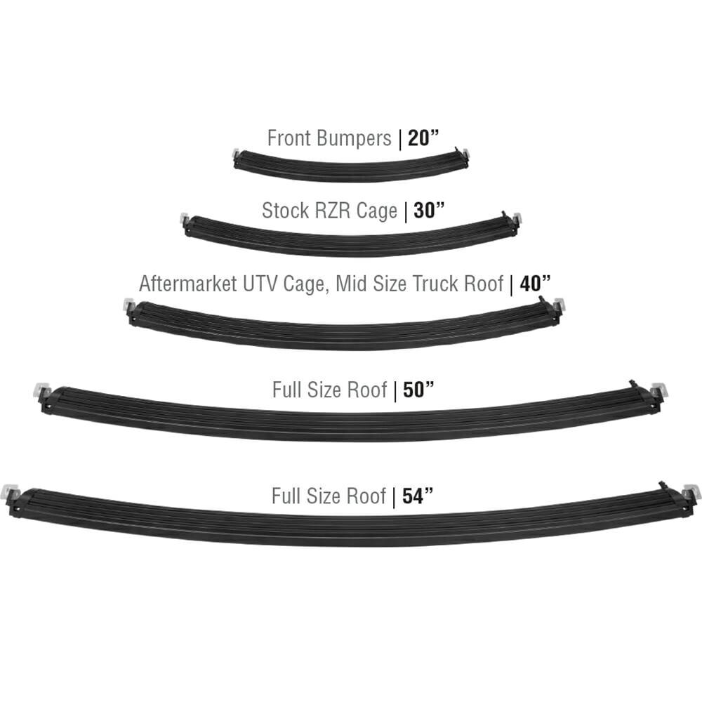 Vision X XPL Curved Halo Series 5,618 Lumens 20 Inch LED Light Bar 2520717 Auxiliary Lights, Bar, 20.00 in., Rectangular, 15 White LEDs, Aluminum Housing, Black, 75 Watts, Lumens, Each thumbnail 4