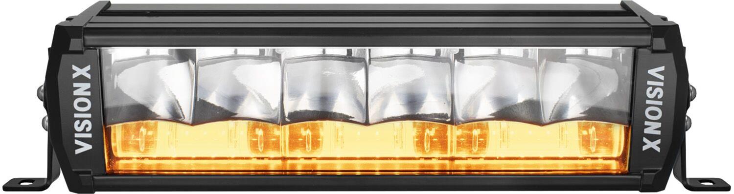 Vision X Shocker Series 3,550/6,420 Lumens 12 Inch LED Light Bar 9929705 Bar, Dual Mode, 12.00 in., Rectangular, 6 White/Amber LEDs, Aluminum Housing, Black, 70.0/60.0 Watts, Lumens, Each