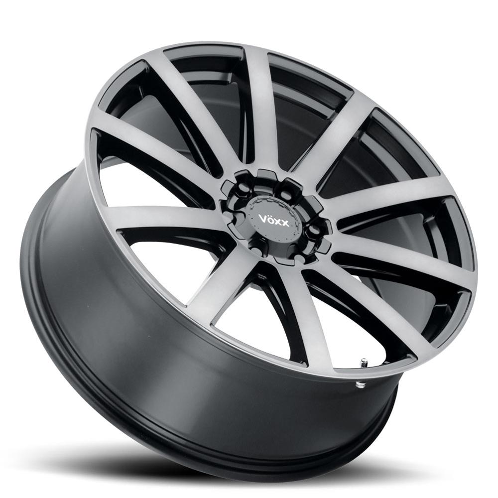 Voxx Wheel VEN 290-5004-20 GBT Voxx Vento Gloss Black Wheels with Dark ...