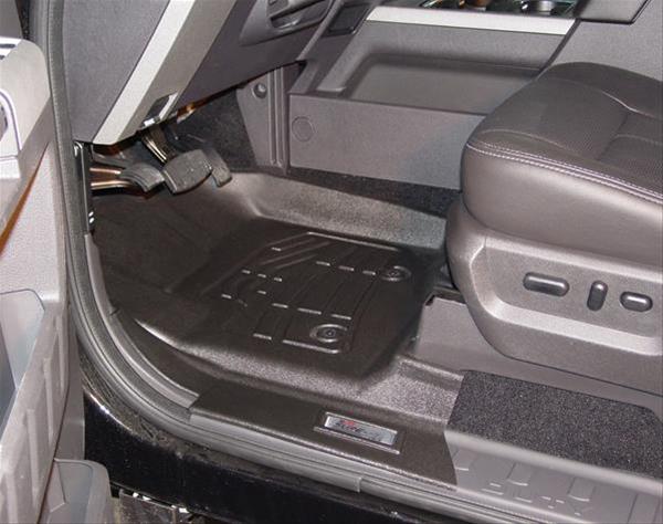 Westin Sure-Fit Floor Liners 72-110039 Mats, Sure-Fit, Front Seat Position, Rubberized/Thermoplastic, Black, Ford, Pair thumbnail 2