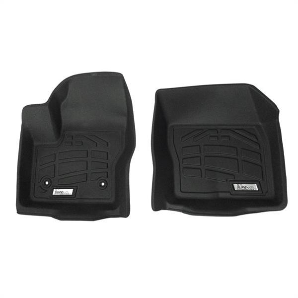 Westin Sure-Fit Floor Liners 72-110060 Mat, Sure-Fit, Rubberized, Black, Front Seat, Ford, Pair thumbnail 2