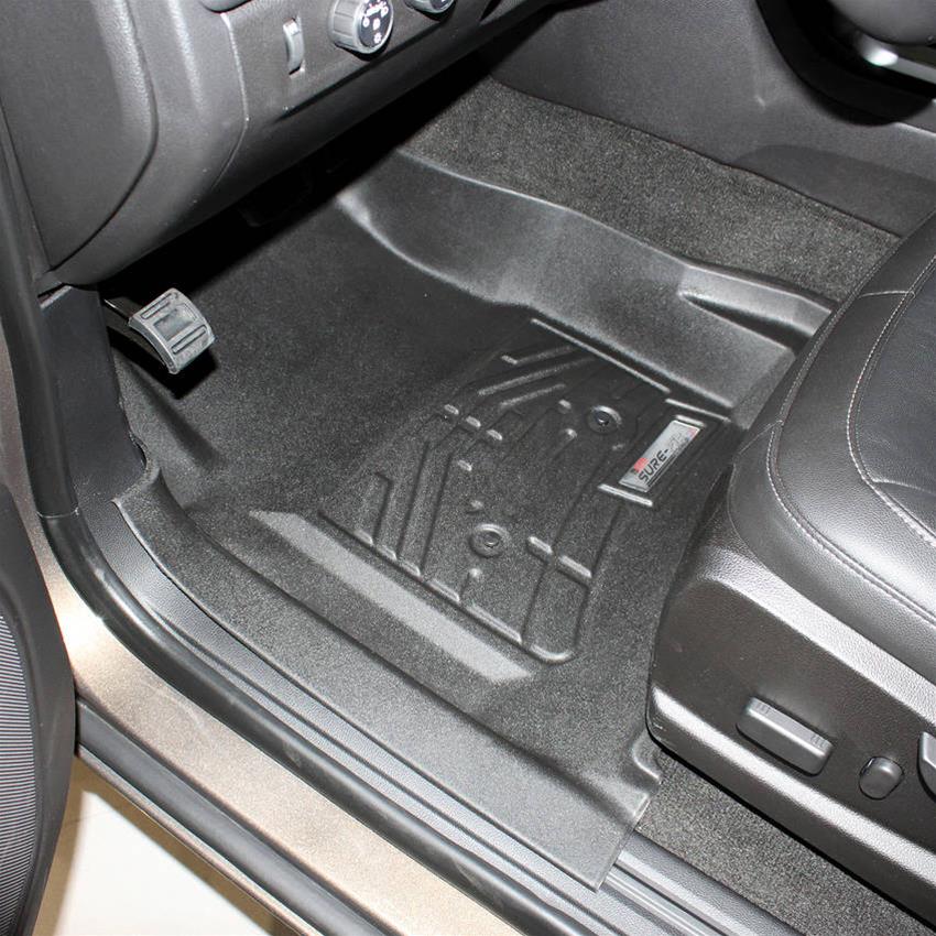 Westin Sure-Fit Floor Liners 72-110074 Liners, Sure-Fit, Front Seat, Rubberized Thermoplastic, Black, Chevy, GMC, Pair thumbnail 2