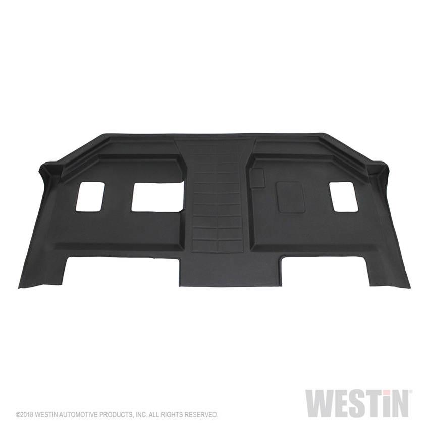 Westin Sure-Fit Floor Liners 72-114101 Mat, Sure-Fit, Third Seat, Bench Only, Rubberized/Thermoplastic, Molded, Black, Cadillac, Chevrolet, GMC, Truck, Each thumbnail 2