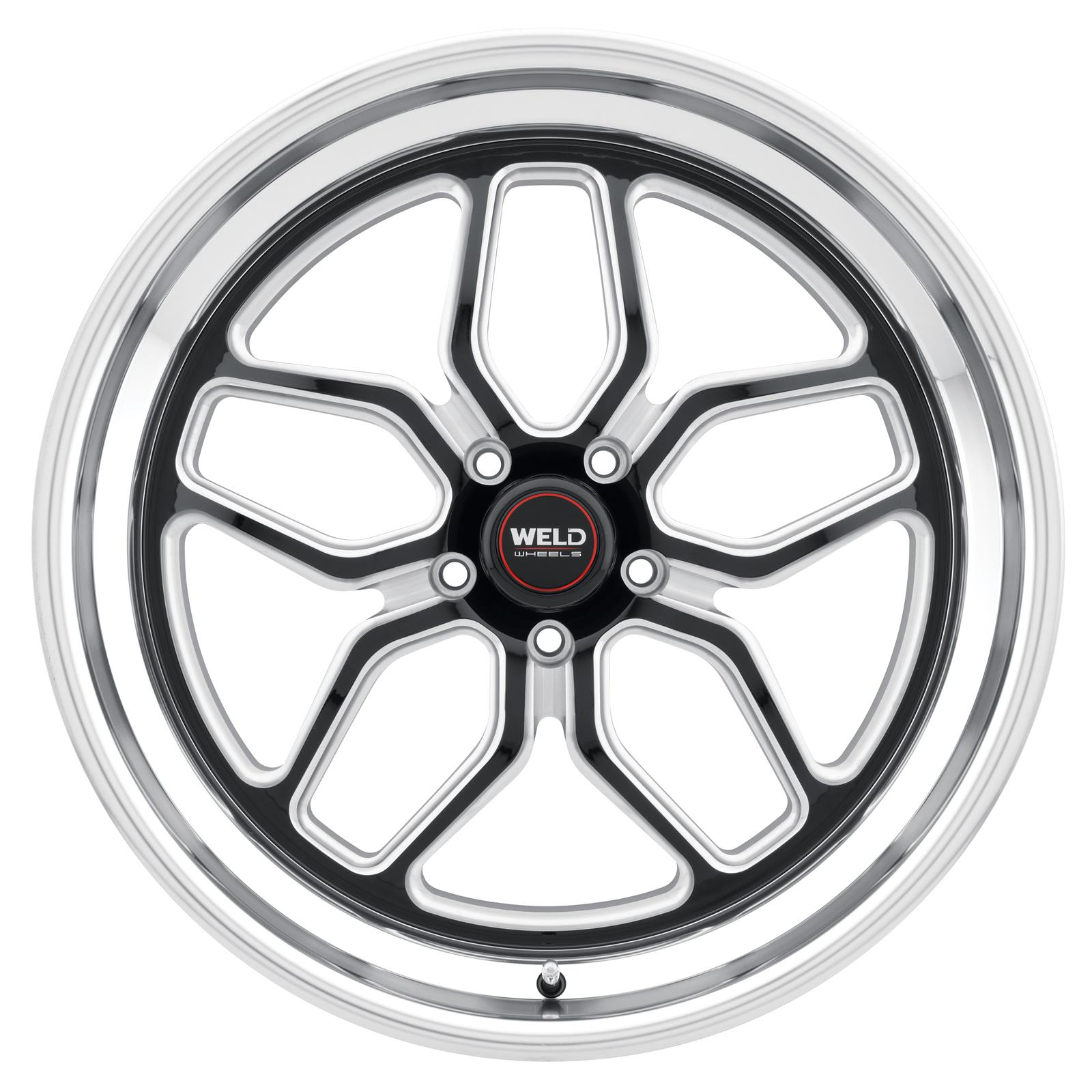 Weld S107 22X8.5 Laguna 5X127 ET06 BS5.00 Gloss Black MIL Dia 78.1 thumbnail 3