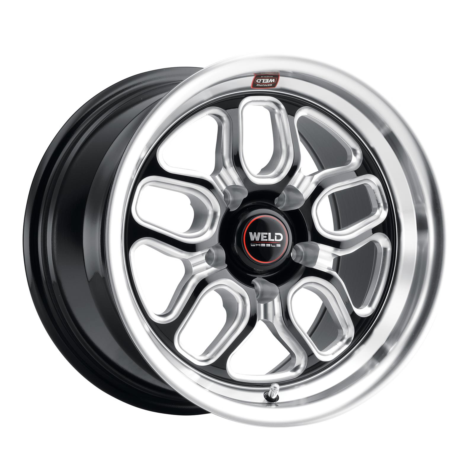 Weld S107 15X8 Laguna 5X114.3 ET00 BS4.50 Gloss Black MIL Dia 78.1 thumbnail 2