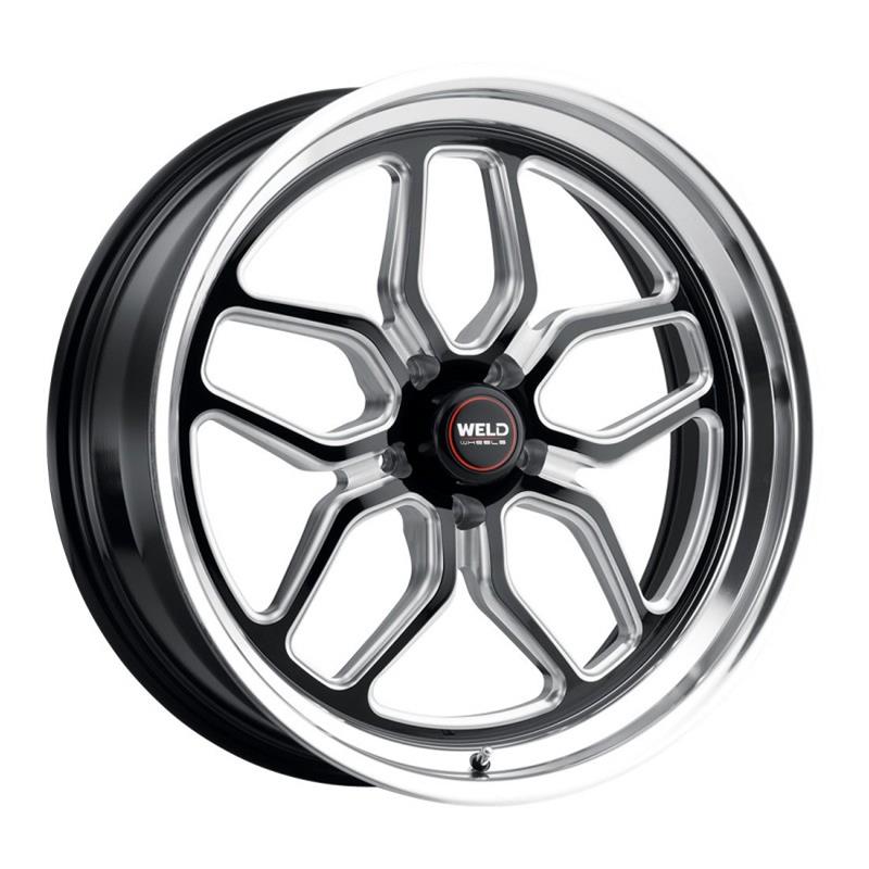 Weld S152 20X5 Laguna Drag 5X114.3 ET-38 BS1.66 Gloss Black MIL Dia 78.1