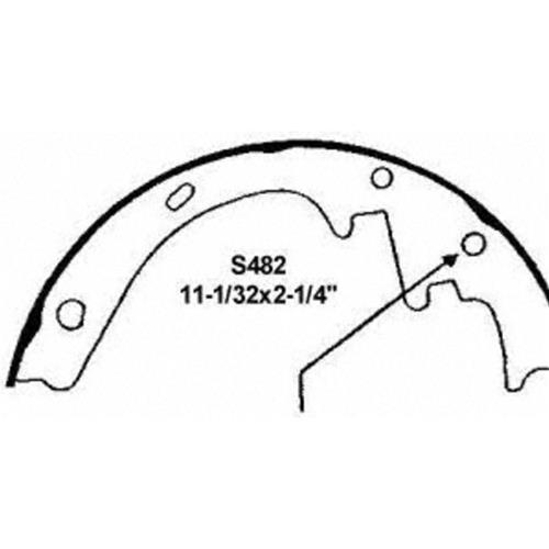 FORD Wagner Brakes PAB482R Wagner ThermoQuiet Brake Shoes Summit Racing