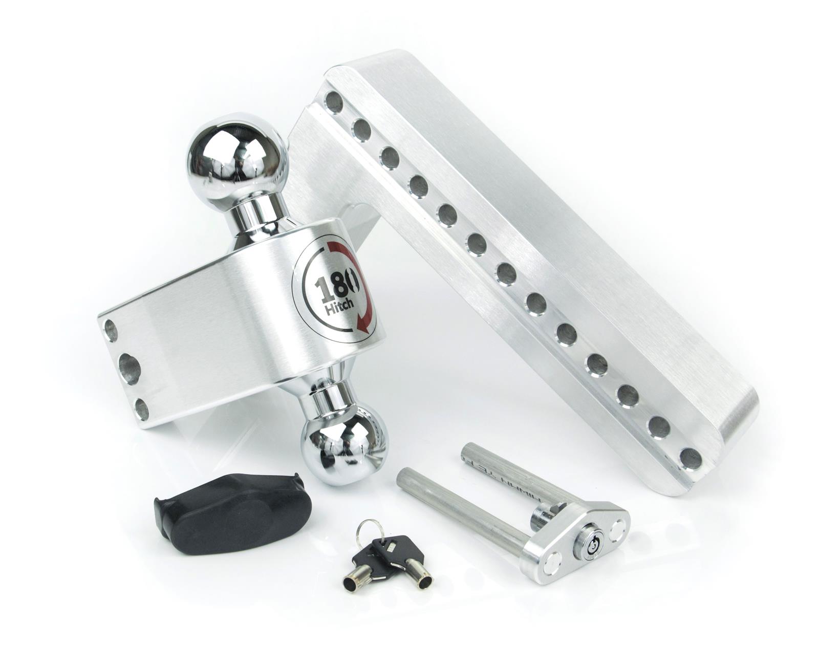 Weigh Safe 180 Hitch 10in Drop Hitch & 2.5in Shank (10K/18.5K GTWR) - Aluminum