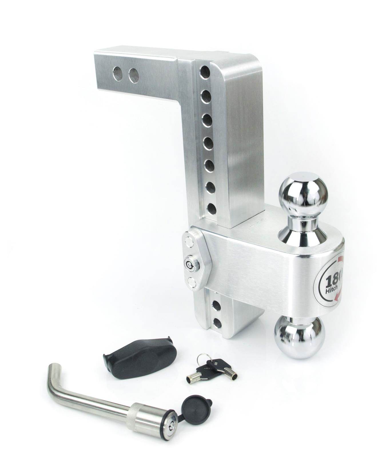 Weigh Safe 180 Hitch 10in Drop Hitch & 2in Shank (10K/12.5K GTWR) w/WS05 - Aluminum thumbnail 2