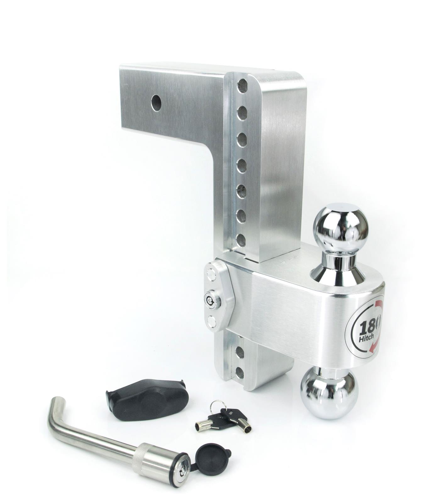 Weigh Safe 180 Hitch 10in Drop Hitch & 3in Shank (10K/21K GTWR) w/WS05 - Aluminum thumbnail 2