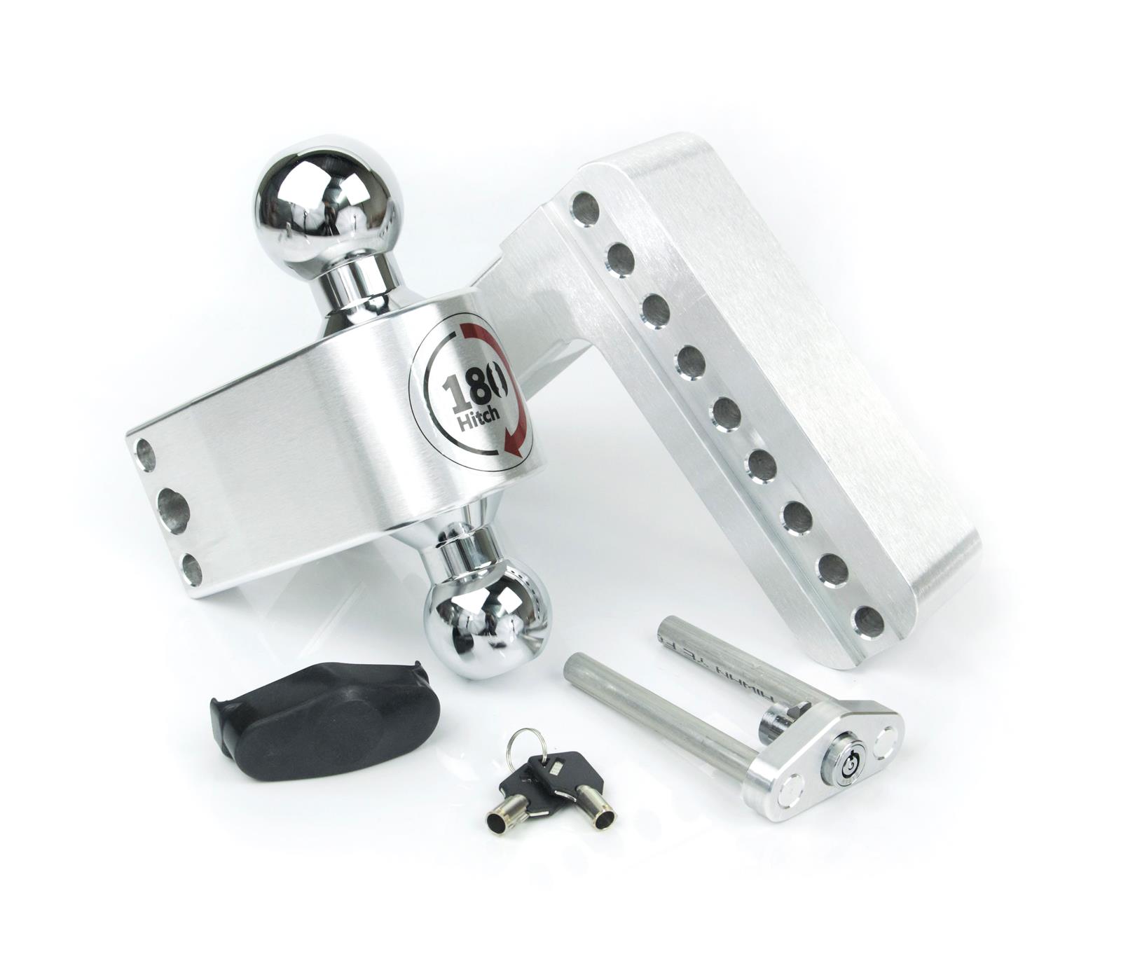 Weigh Safe 180 Hitch 6in Drop Hitch & 2.5in Shank (10K/18.5K GTWR) - Aluminum