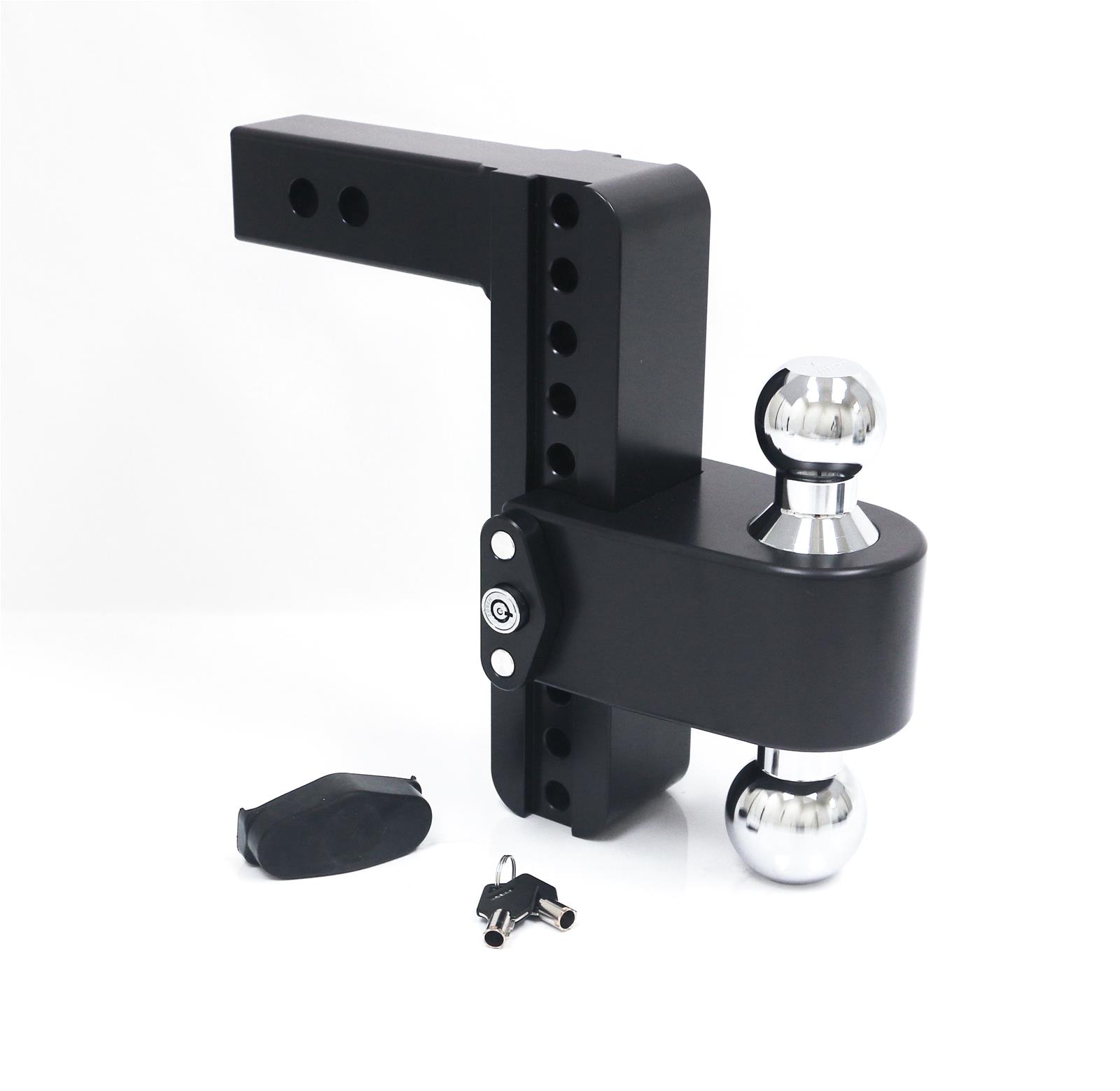 Weigh Safe 180 Hitch 8in Drop Hitch & 2in Shank (10K/12.5K GTWR) w/WS05 - Black Cerakote