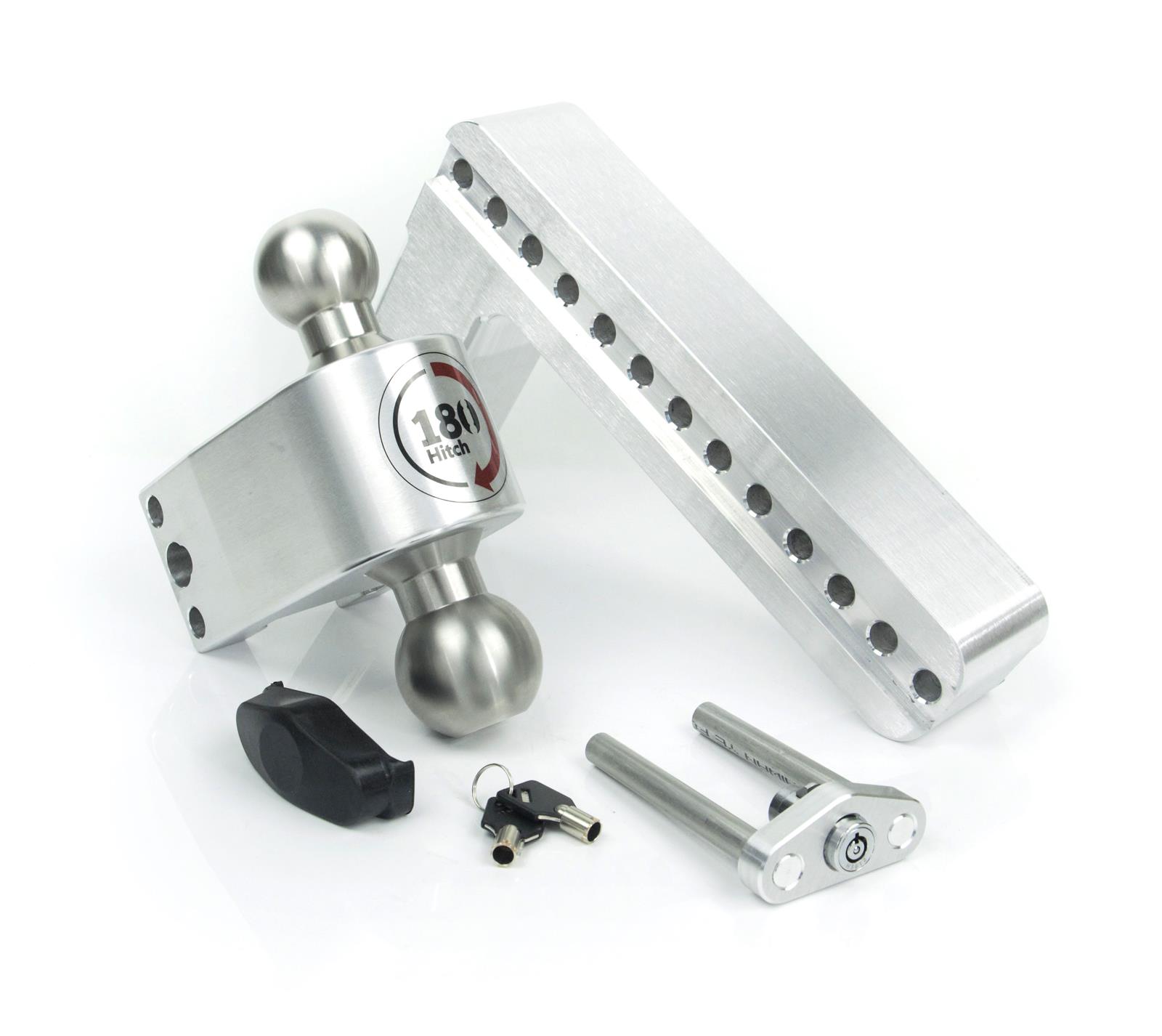 Weigh Safe 180 Hitch 10in Drop Hitch & 2.5in Shank (10K/18.5K GTWR) - Aluminum