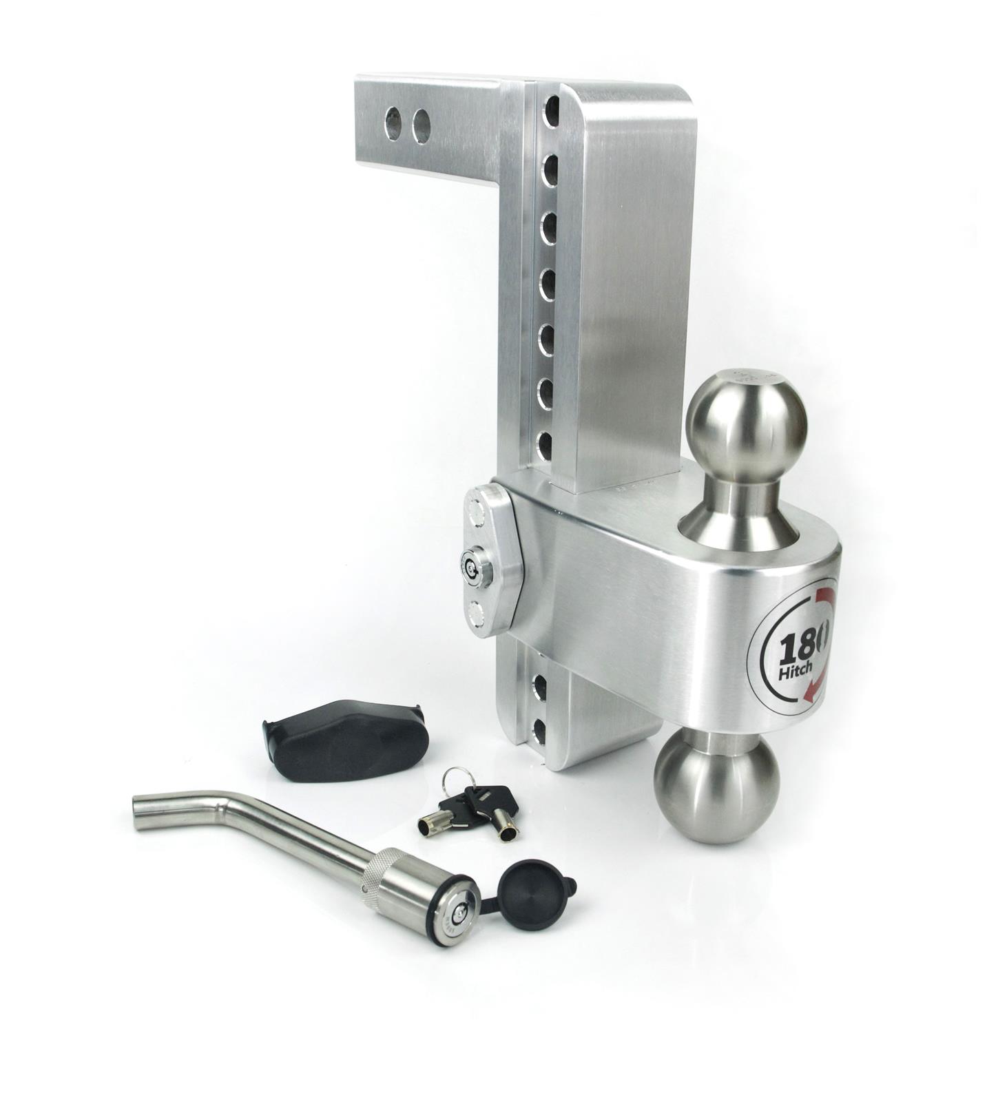 Weigh Safe 180 Hitch 10in Drop Hitch & 2in Shank (10K/12.5K GTWR) w/WS05 - Aluminum thumbnail 2