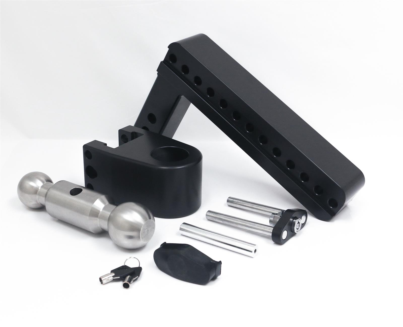 Weigh Safe 180 Hitch 10in Drop Hitch & 2in Shank (10K/12.5K GTWR) w/WS05 - Black Cerakote