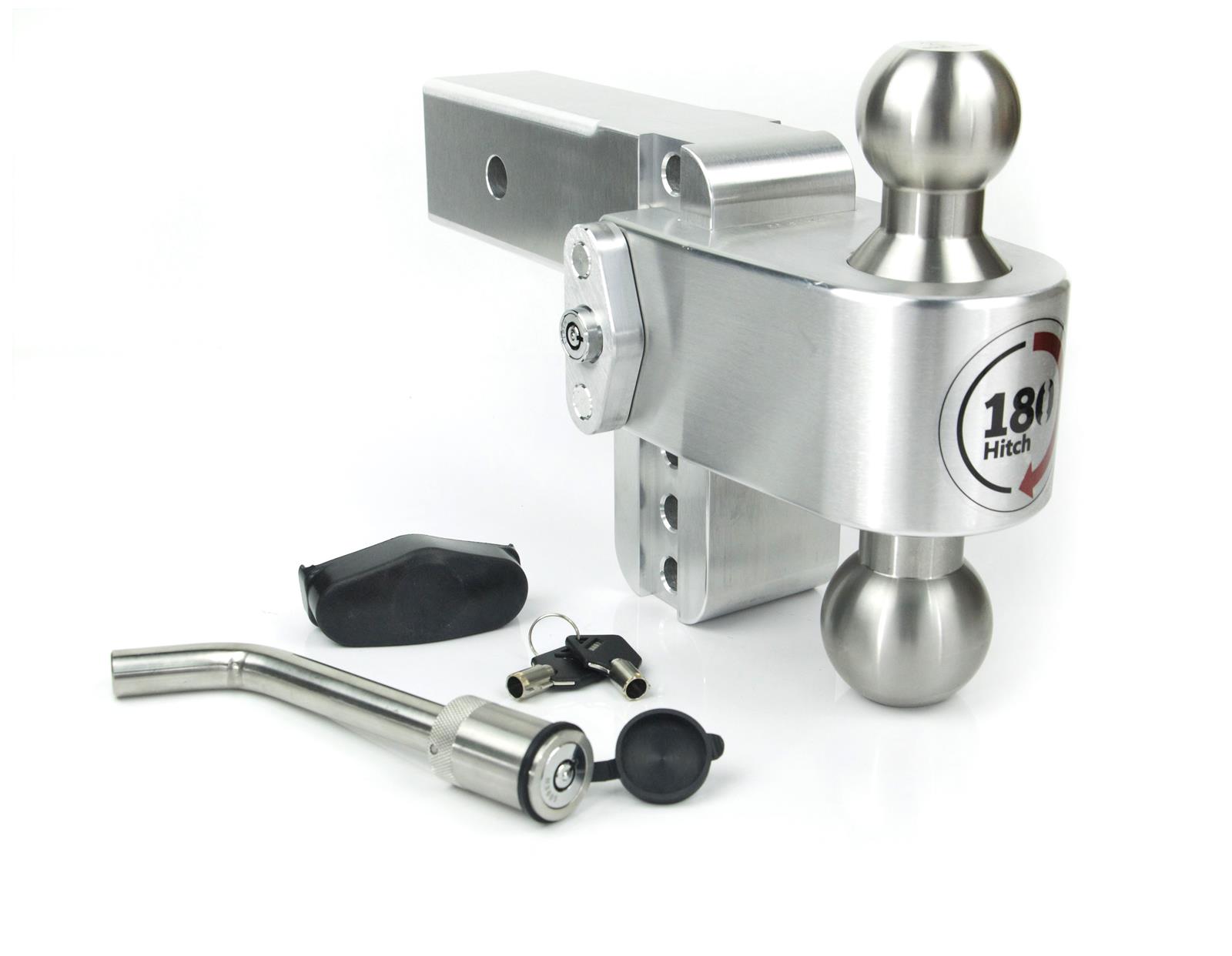 Weigh Safe 180 Hitch 4in Drop Hitch & 2.5in Shank (10K/18.5K GTWR) w/WS05 - Aluminum thumbnail 2