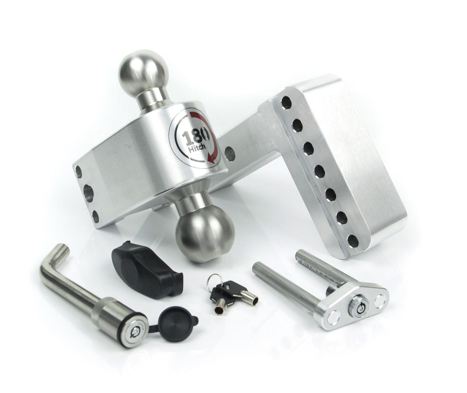 Weigh Safe 180 Hitch 4in Drop Hitch & 2in Shank (10K/12.5K GTWR) w/WS05 - Aluminum thumbnail 2
