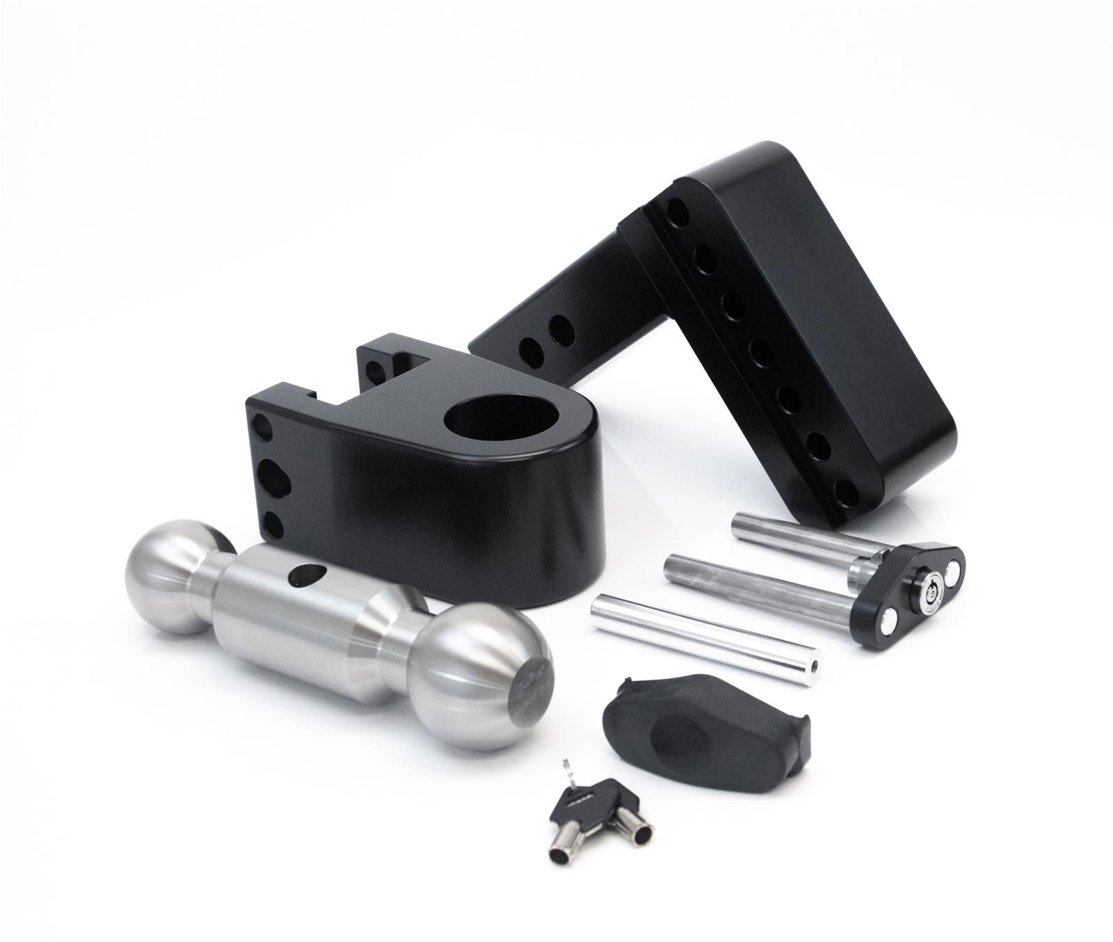 Weigh Safe 180 Hitch 4in Drop Hitch & 2in Shank (10K/12.5K GTWR) w/WS05 - Black Cerakote